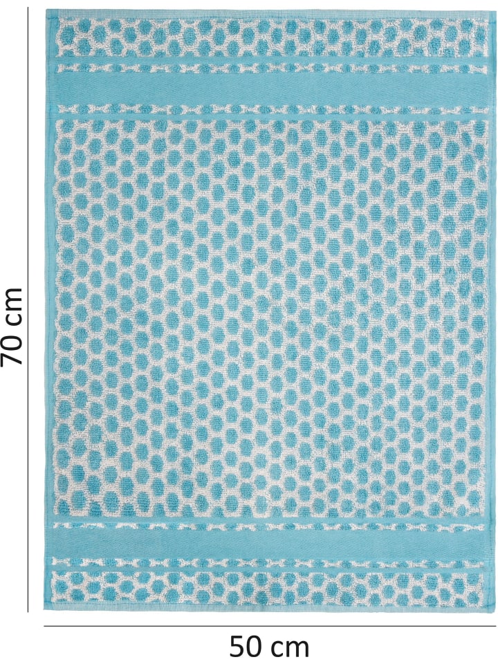 Aspero 12 Frotte Baumwoll Geschirrtücher in Blau günstig kaufen 50 x 70 cm