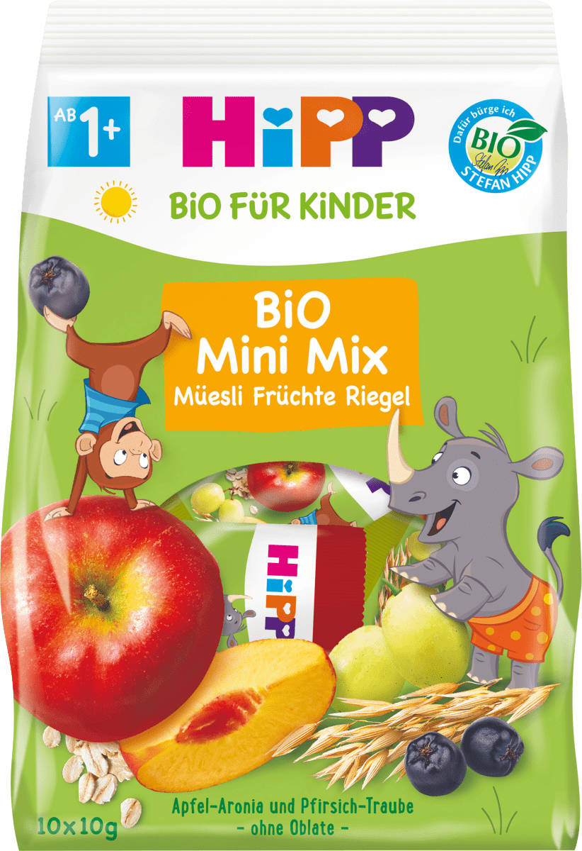 Fruchtriegel Früchte-Müesli Häppchen ab 1 Jahr, 10x10g,, 100 g