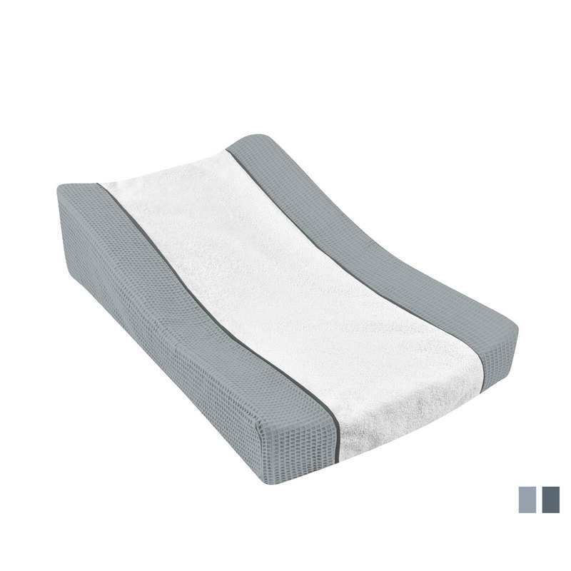Housse pour matelas à langer Sofalange gris et blanc Beaba