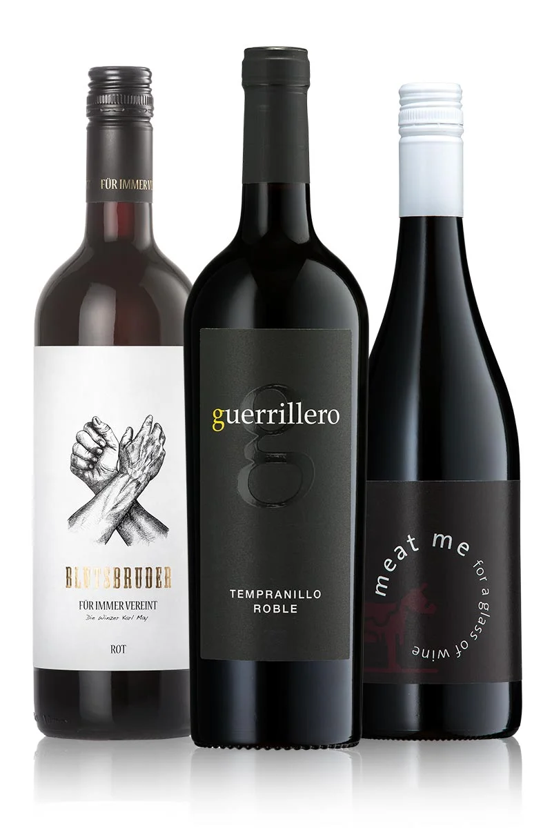 Weintrio zu Rind Geile Weine Weinpaket