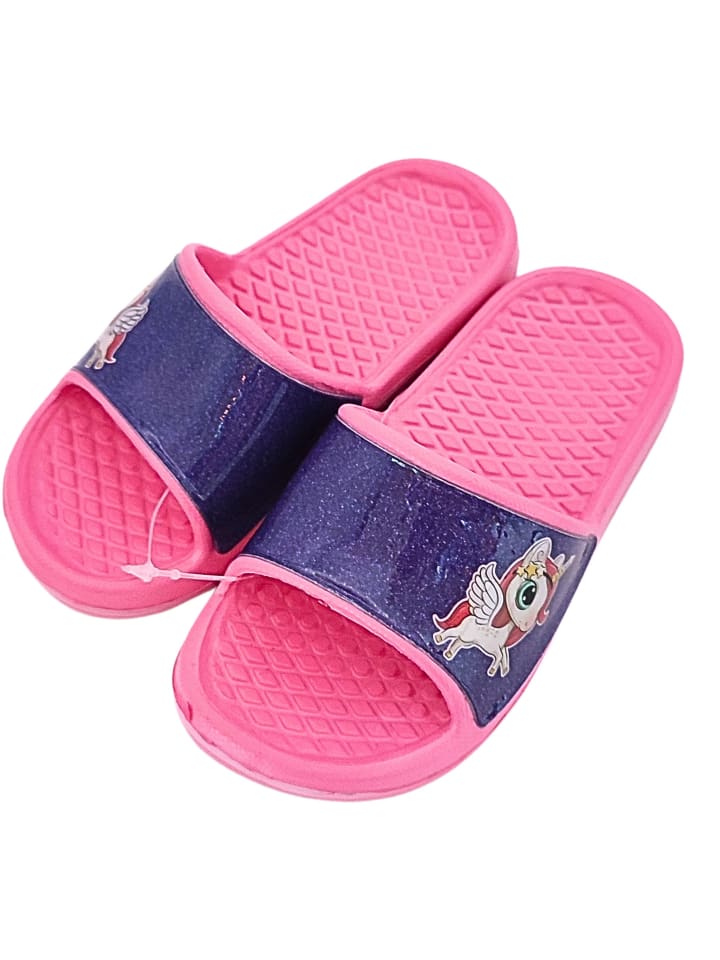 United Essentials Badelatschen Einhorn in Pink günstig kaufen
