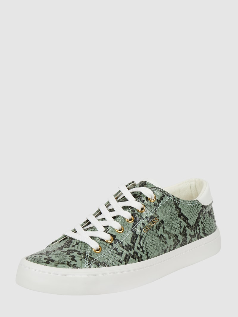 Sneaker in Leder-Optik Modell 'Ester' in grün