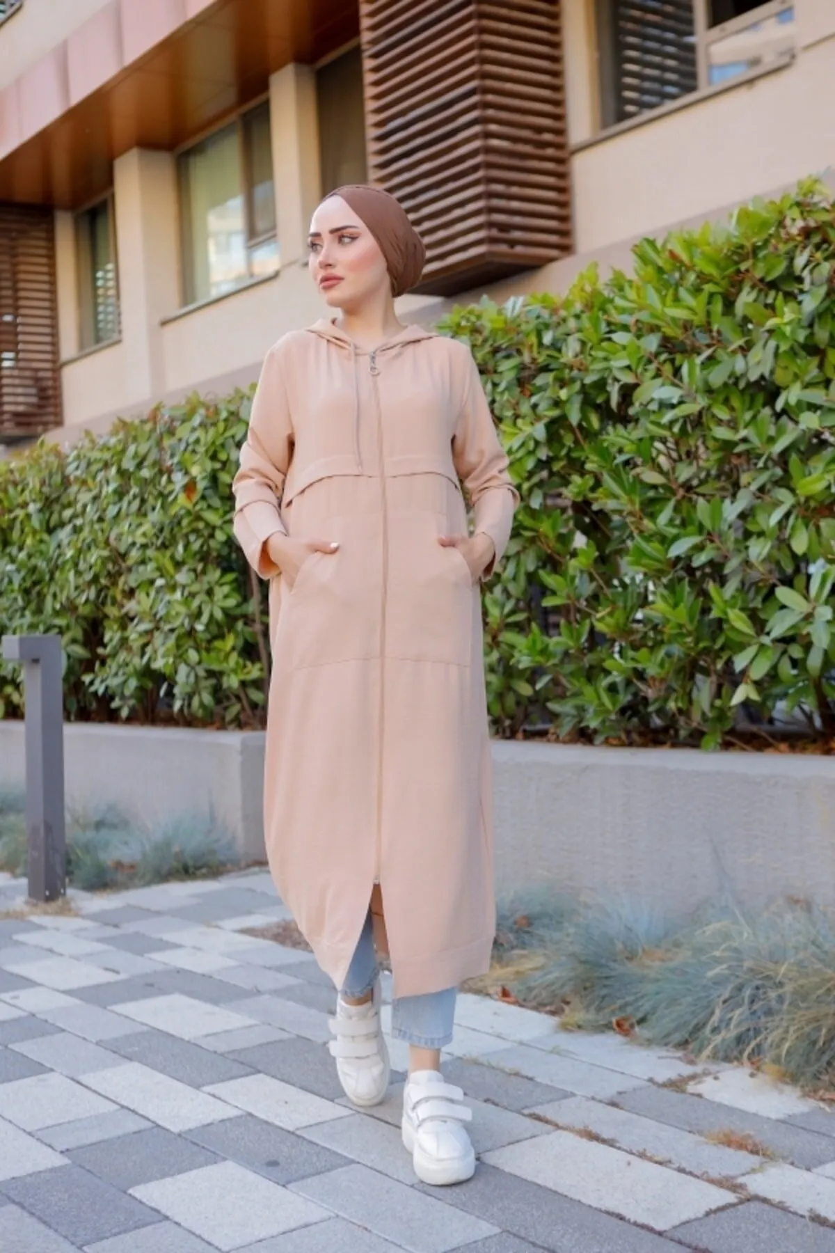 VOLT CLOTHİNG  Ayrobin Cap-Cardigan für Damen mit Kapuze