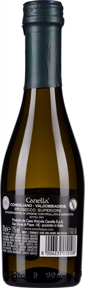 Canella 4 Flaschen Prosecco Extra Dry in Icebag je 200ml