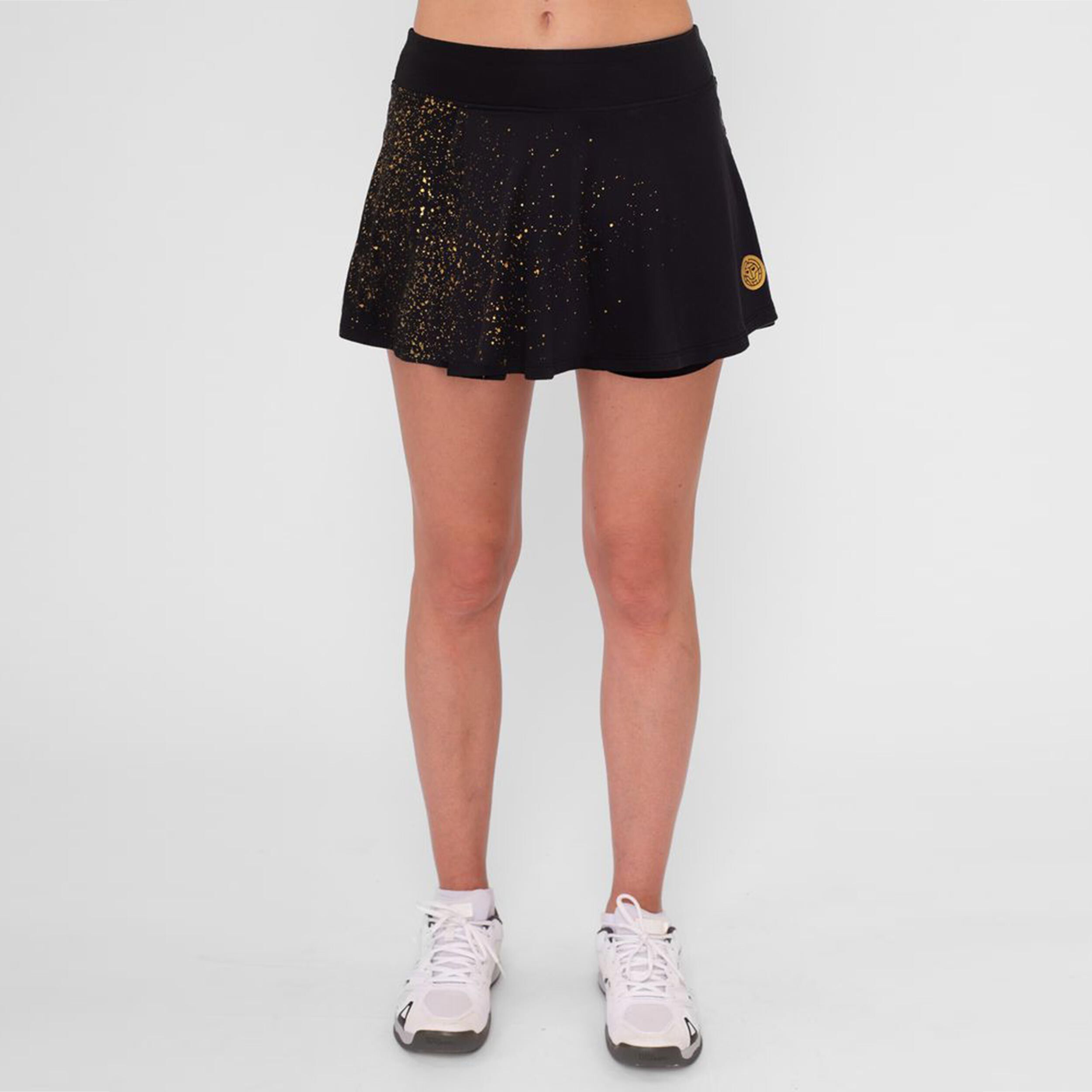 Paris 2024 Printed Wavy Rock Damen - Schwarz, Gold