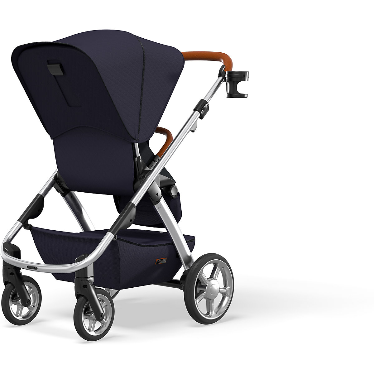 Kombi Kinderwagen N° ONE, navy  original WF , graues Gestell