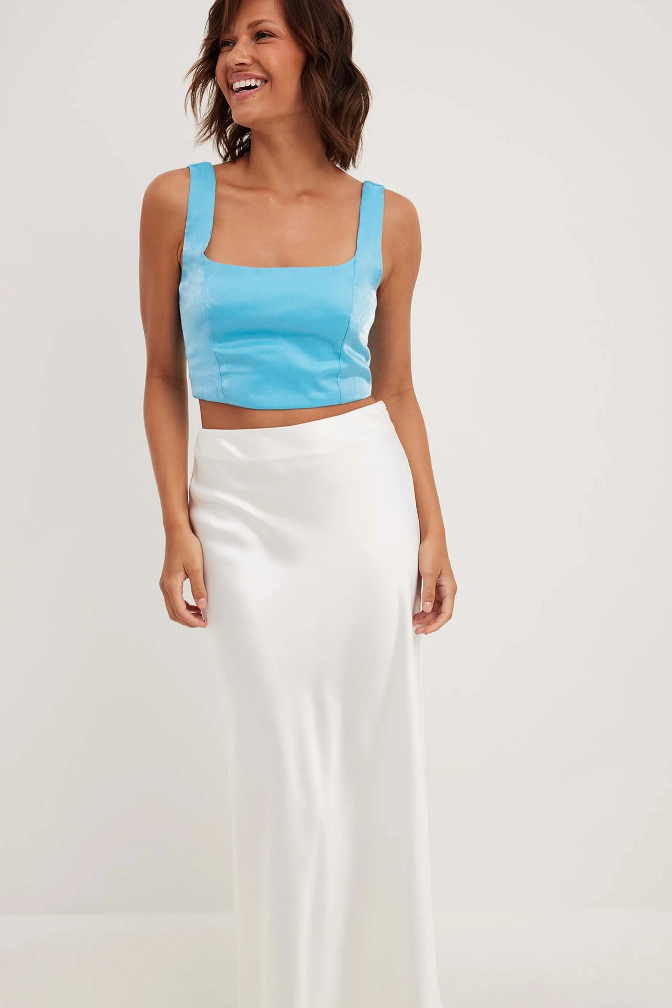 Deep Square Neckline Top