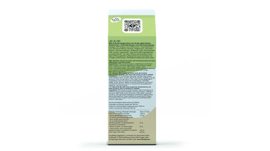 FLOCKE Bio Eistee Apfel/Zitrone 750 ml
