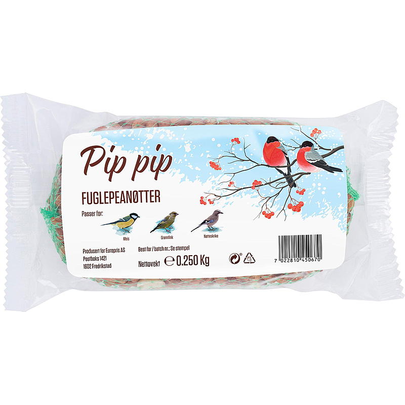 Pip-pip Fuglepeanøtter 250 g