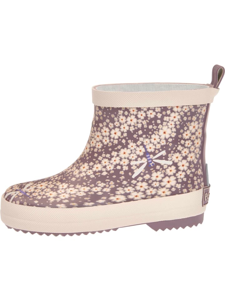 Playshoes Gummistiefel Halbschaft Blumen in violett günstig kaufen