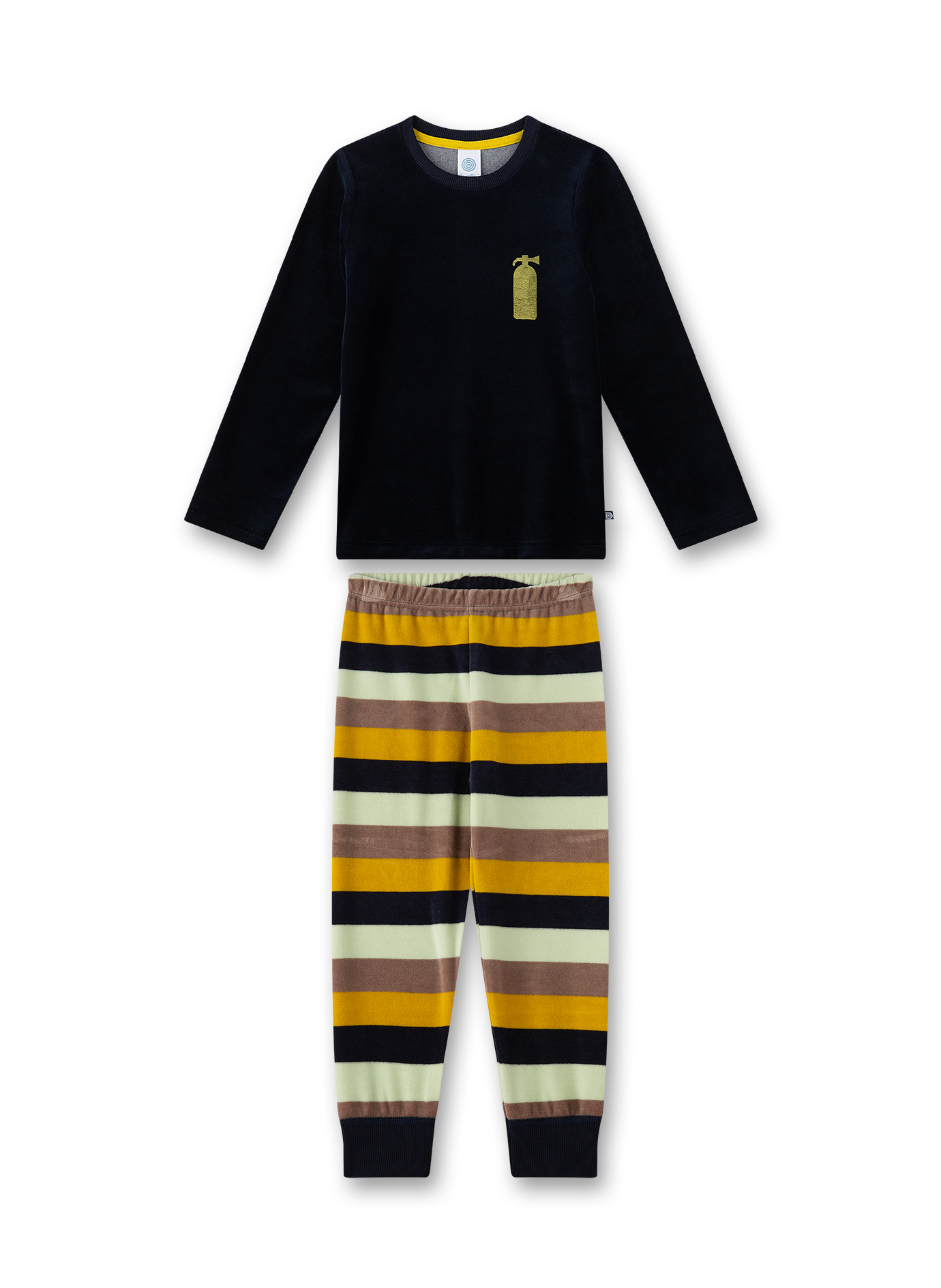 Jungen-Schlafanzug Blau aus Nicki