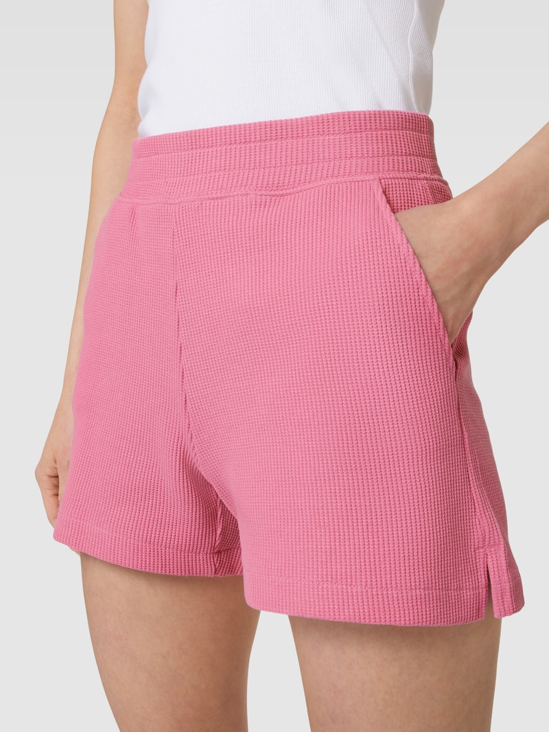 Sweatshorts mit Strukturmuster in rosa