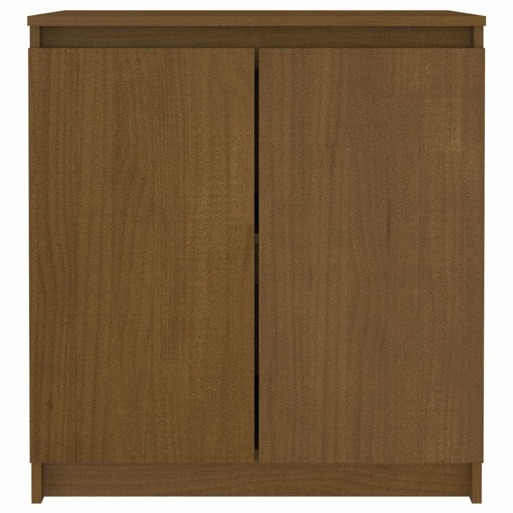 vidaXL Sideboard Beistellschrank Honigbraun 60x36x65 cm Massivholz Kiefer (1 St)