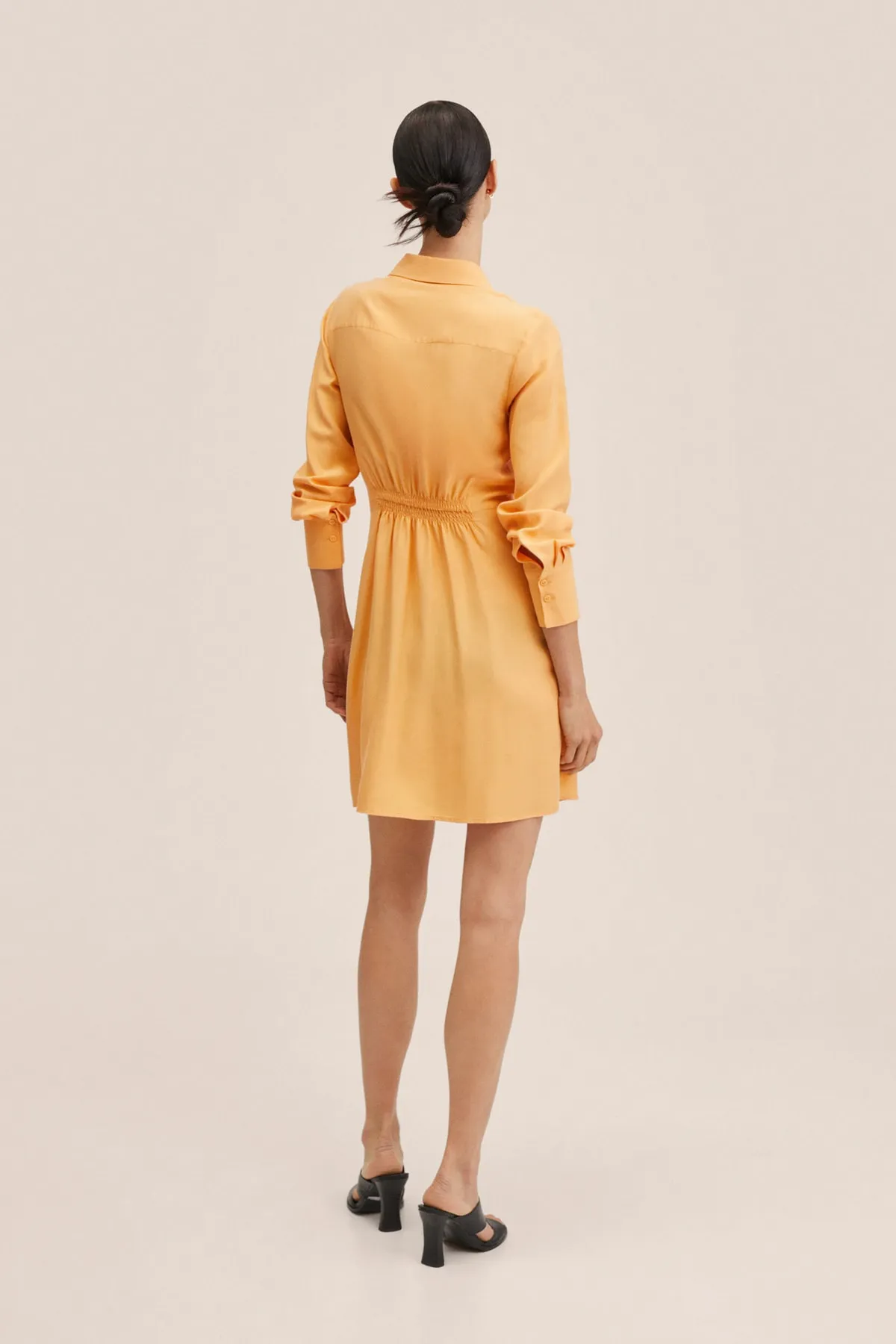 MANGO  Orangefarbenes Damenkleid 27065769