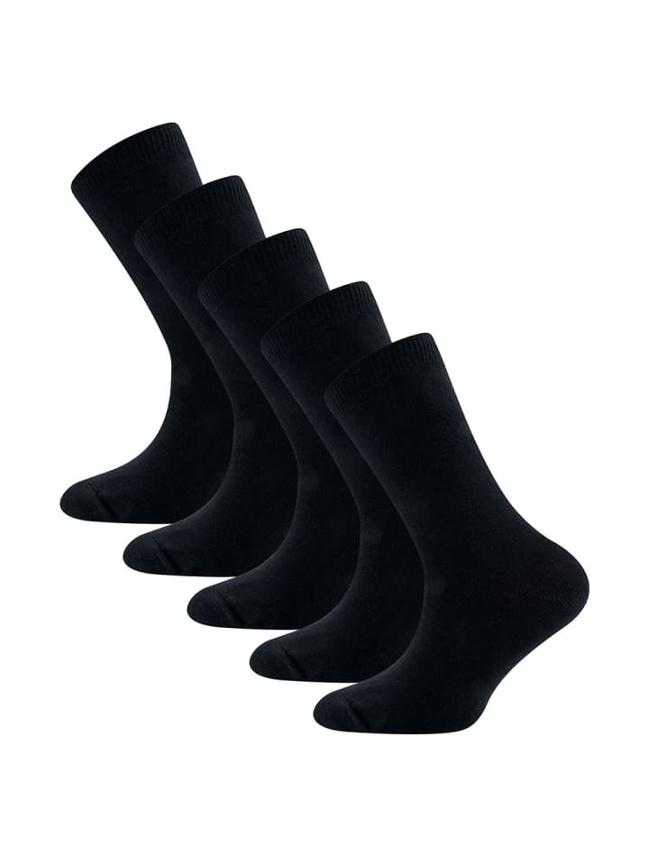 ewers Socken 5er Pack Uni in schwarz günstig kaufen