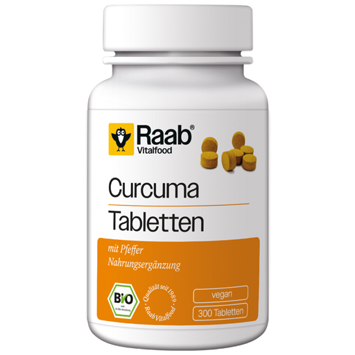 RAAB Vitalfood Curcuma Bio Tabletten  300 St  Tabletten