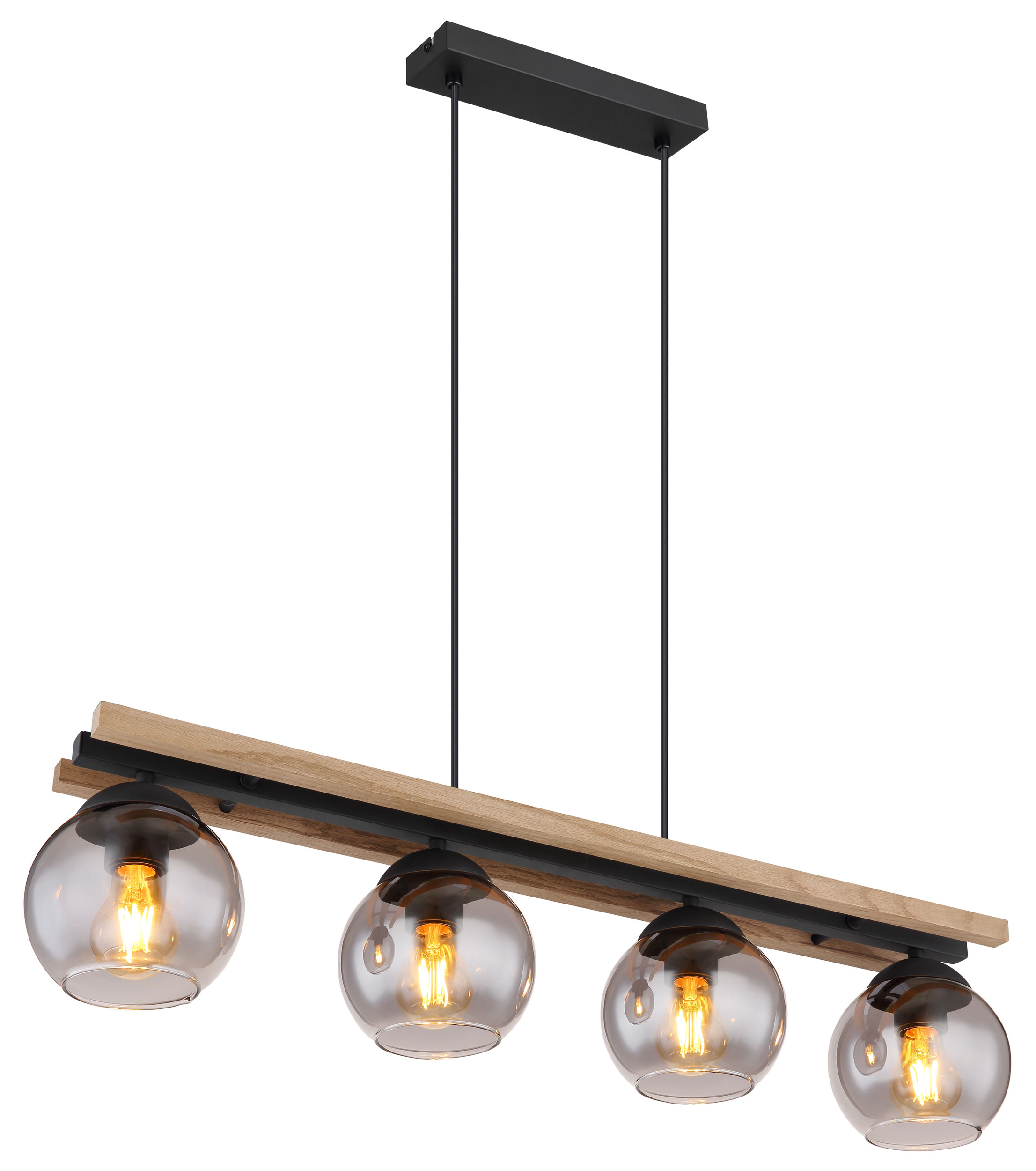 GloboLED-Pendelleuchte 4flg