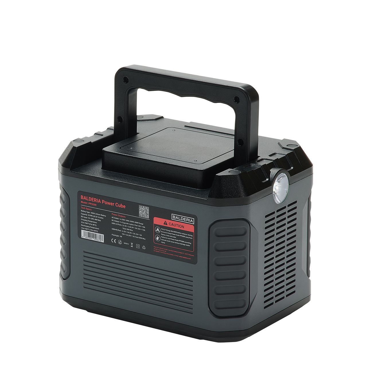 BALDERIA Power Set PS300-60: Solar-Generator, Kraftwerk, Tragbare Powerstation 231Wh mit Solarpanel 60W