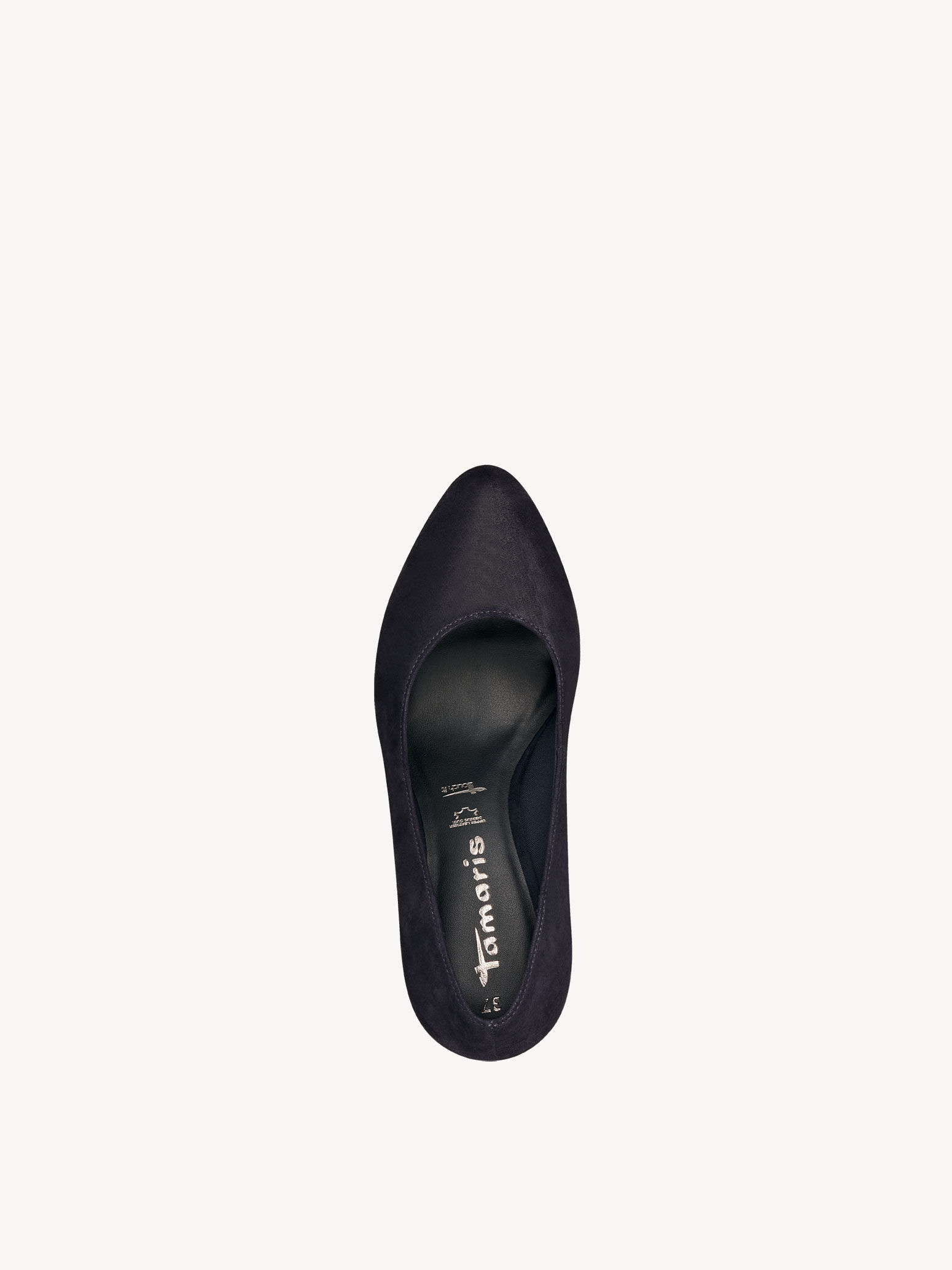 Escarpin en cuir - bleu