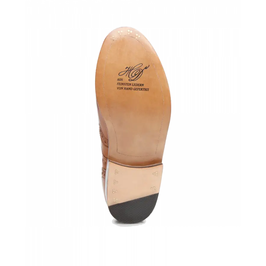 Heinrich Dinkelacker - Businessschuhe Derby JANOSCH K FULL-BROOGUE AC Antikcalf - beige