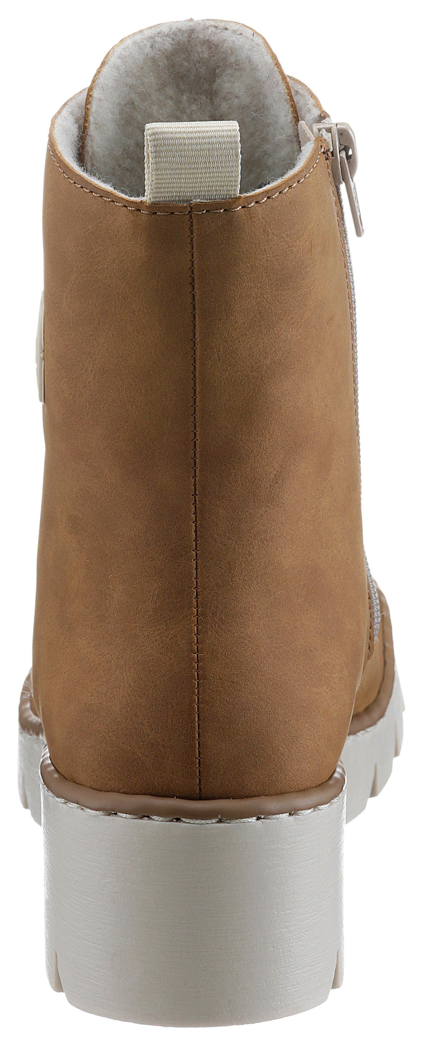 Rieker Stiefelette mit Front-Reißverschluss; schmale Form