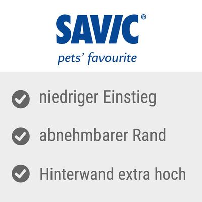 Savic Katzentoilette Aseo mit hohem Rand