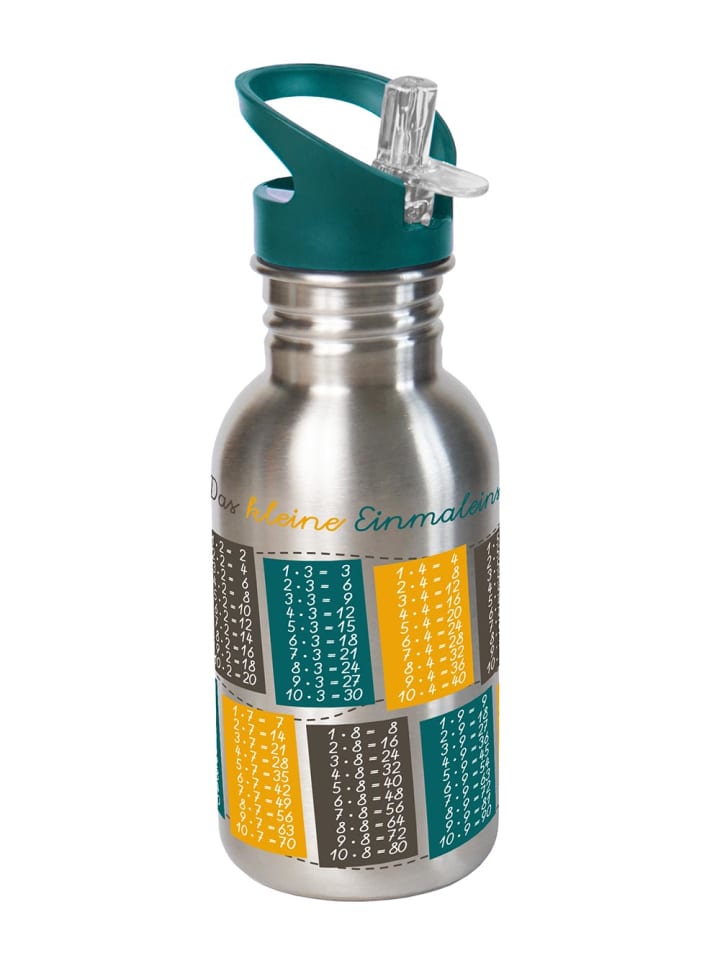 Geda Labels Trinkflasche Kleines 1x1 in Silber - 500 ml günstig kaufen onesize