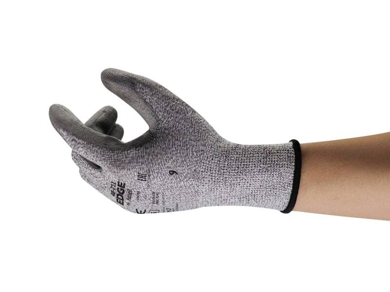 Ansell EDGE Cut Resistant Arbeitshandschuhe PU (Polyurethan) Größe 7 Grau 12 Paar