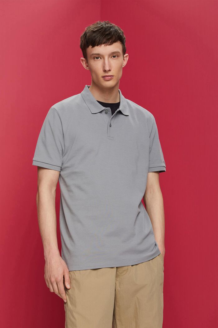 Slim-Fit-Poloshirt aus Baumwoll-Piqué