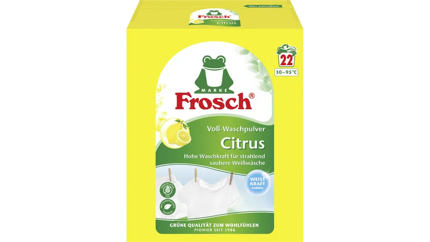 Frosch Citrus Voll-Waschpulver 1.45 kg
