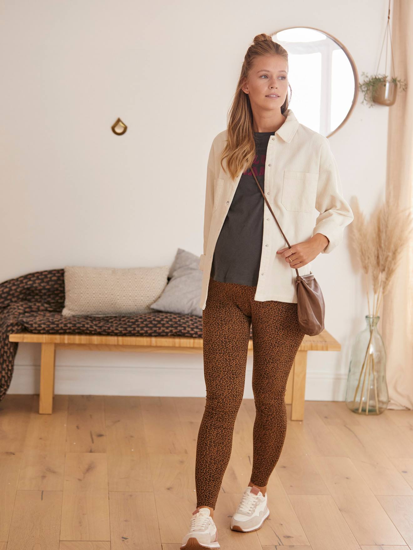 Legging de grossesse imprimé léopard leopard