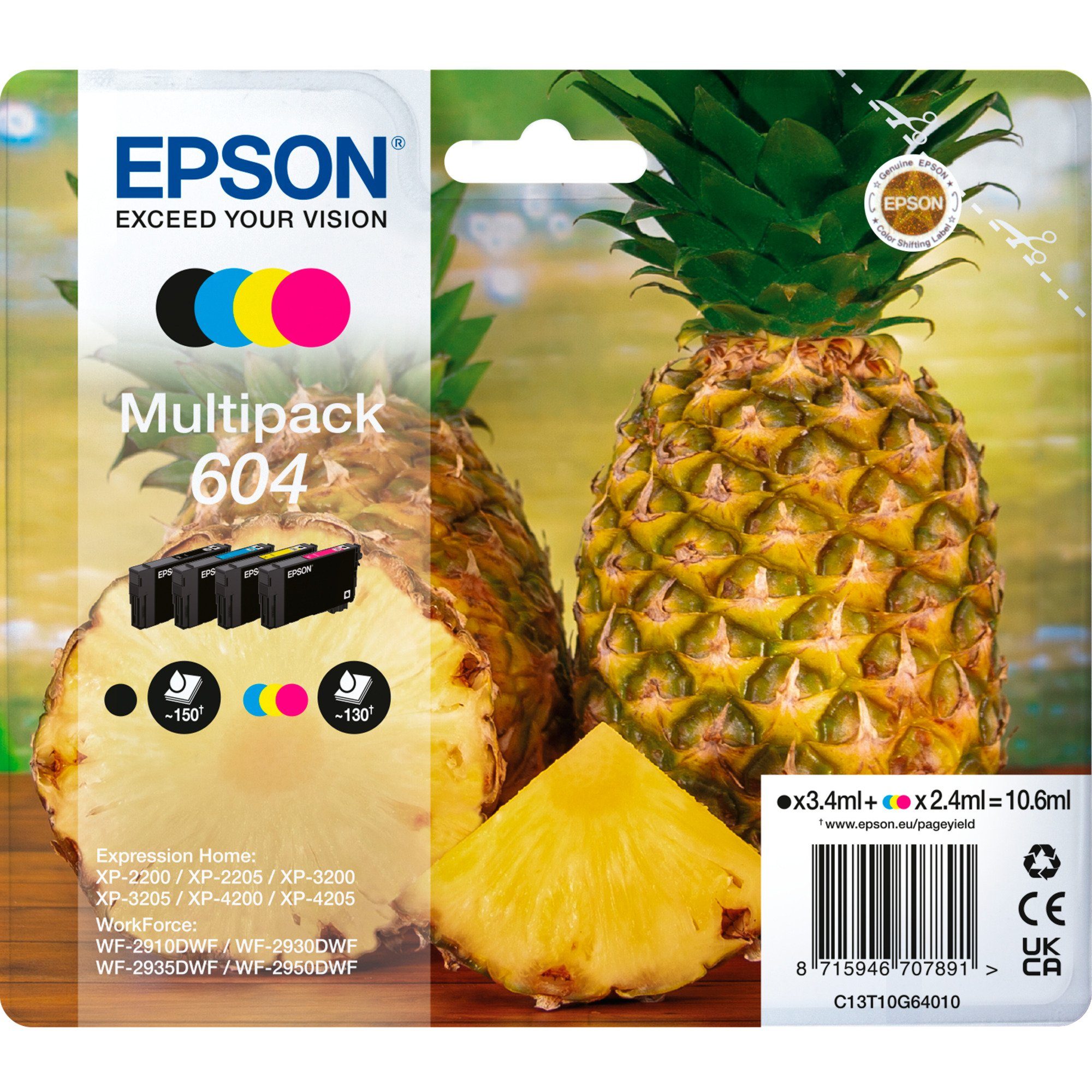 Epson Epson Tinte Multipack 604 (C13T10G64010) Tintenpatrone