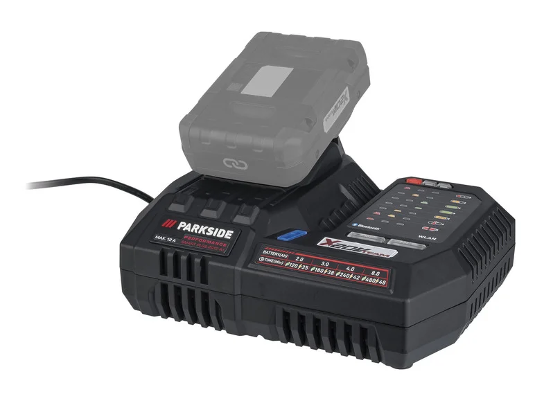 Carregador de bateria PARKSIDE PERFORMANCE® Smart PLGS 2012 A1, 12 A, 20 V