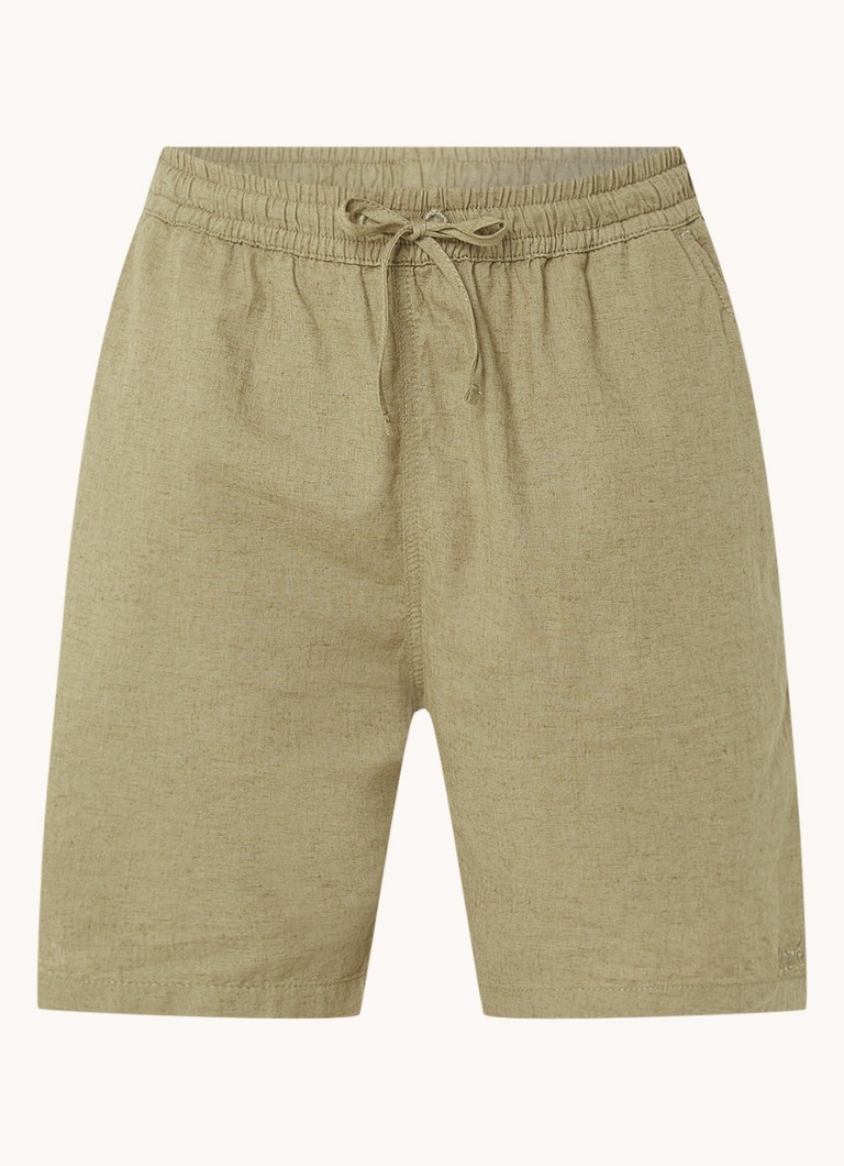Forét Serene straight fit shorts in linen blend