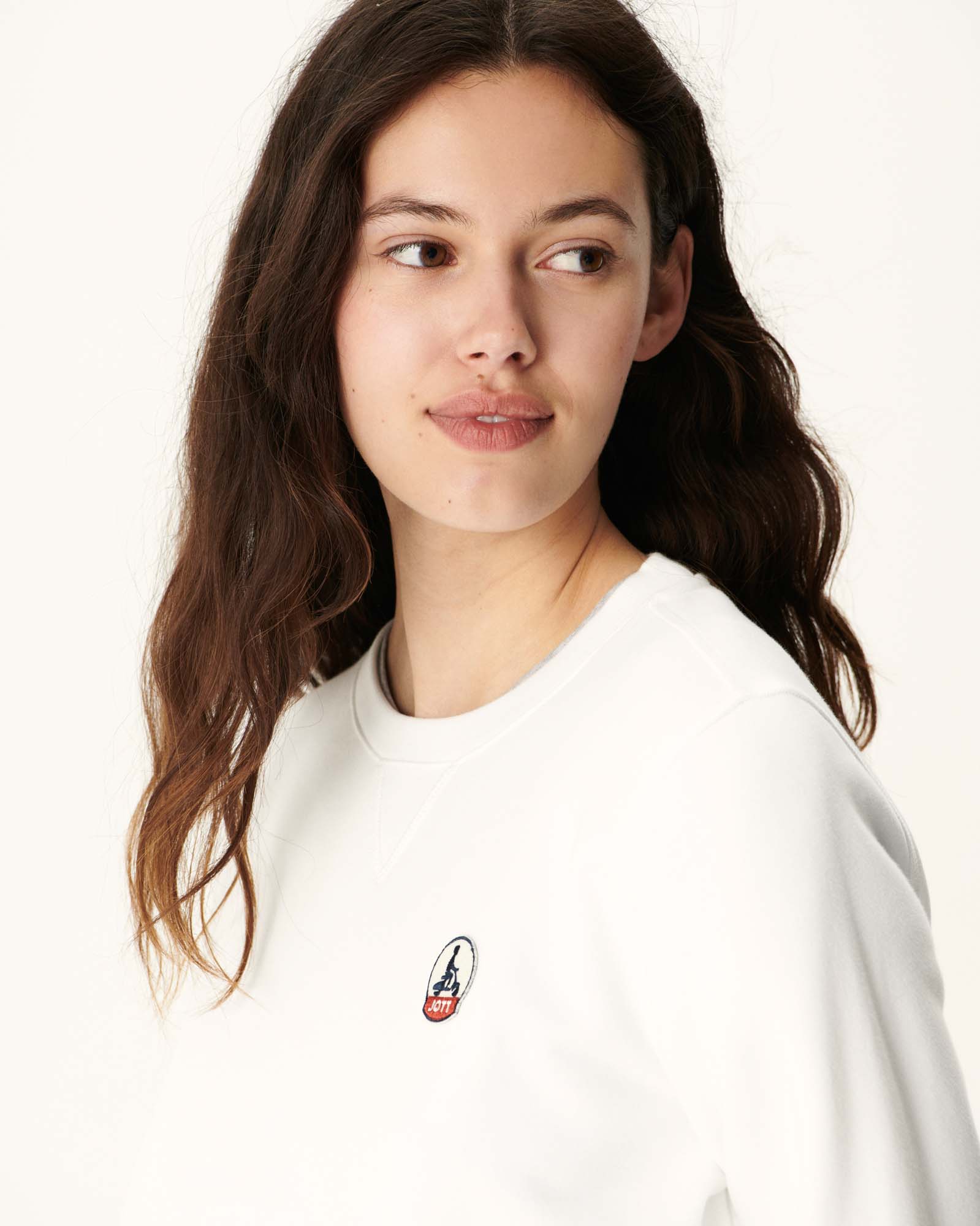 Sweat en coton biologique Blanc Elvas