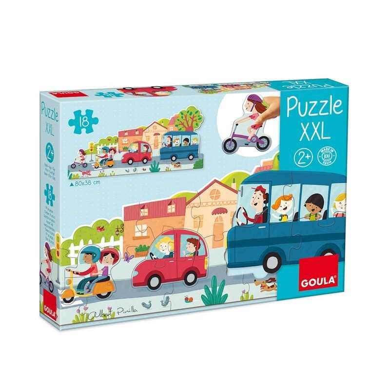 Puzzle XXL Véhicules 18 pièces Goula