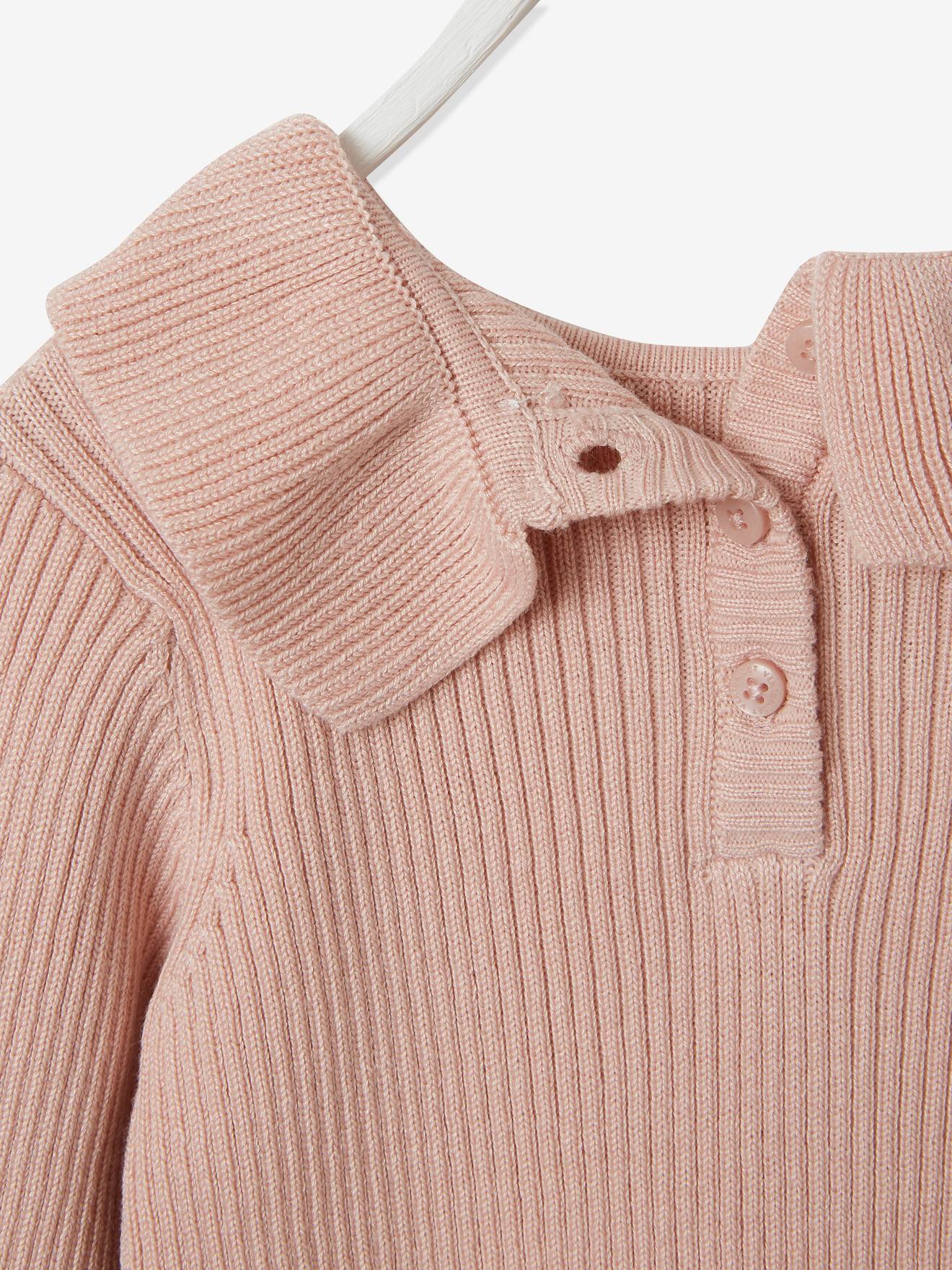 Vertbaudet Baby Pullover mit Kragen Oeko-Tex - bronze