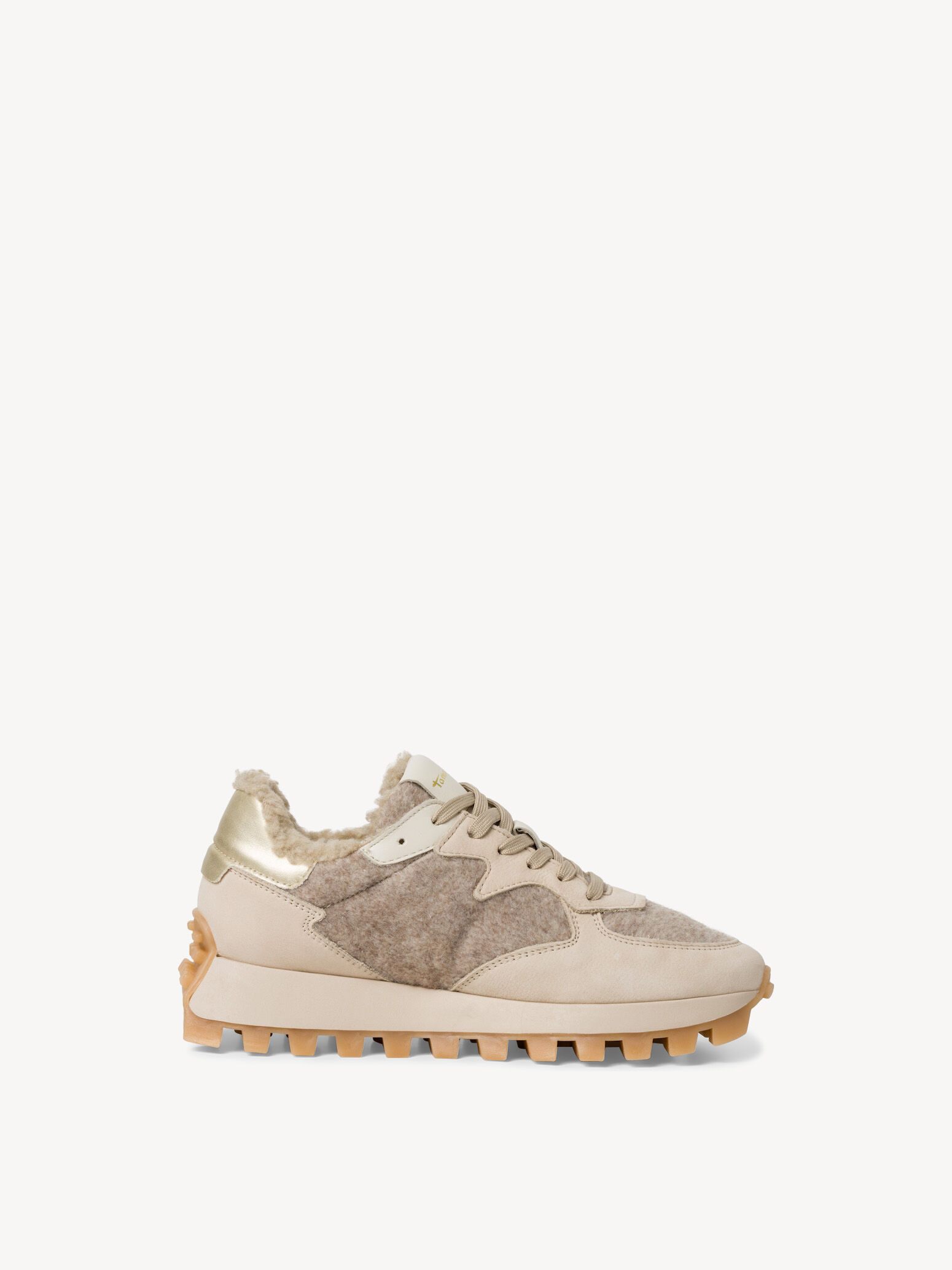 Basket en cuir - beige