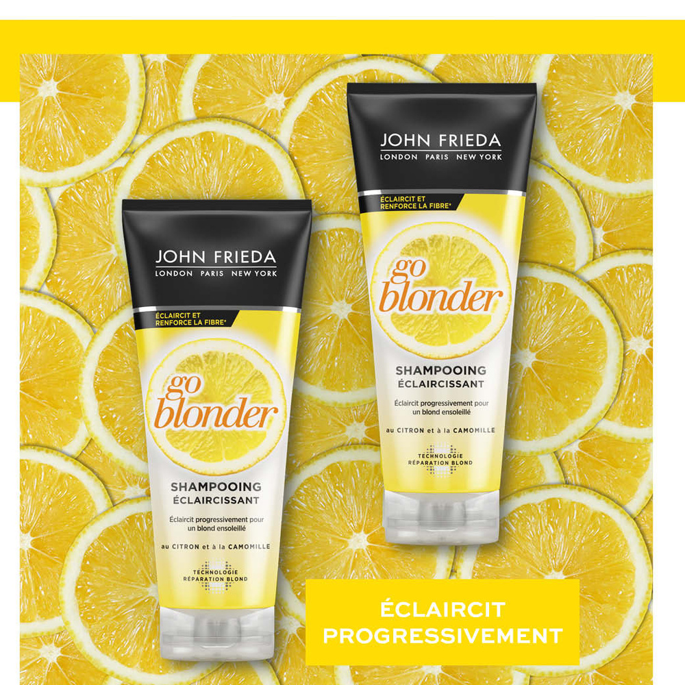 john frieda Go Blonder Soin Démêlant Éclaircissant Soin Démêlant cheveux blonds