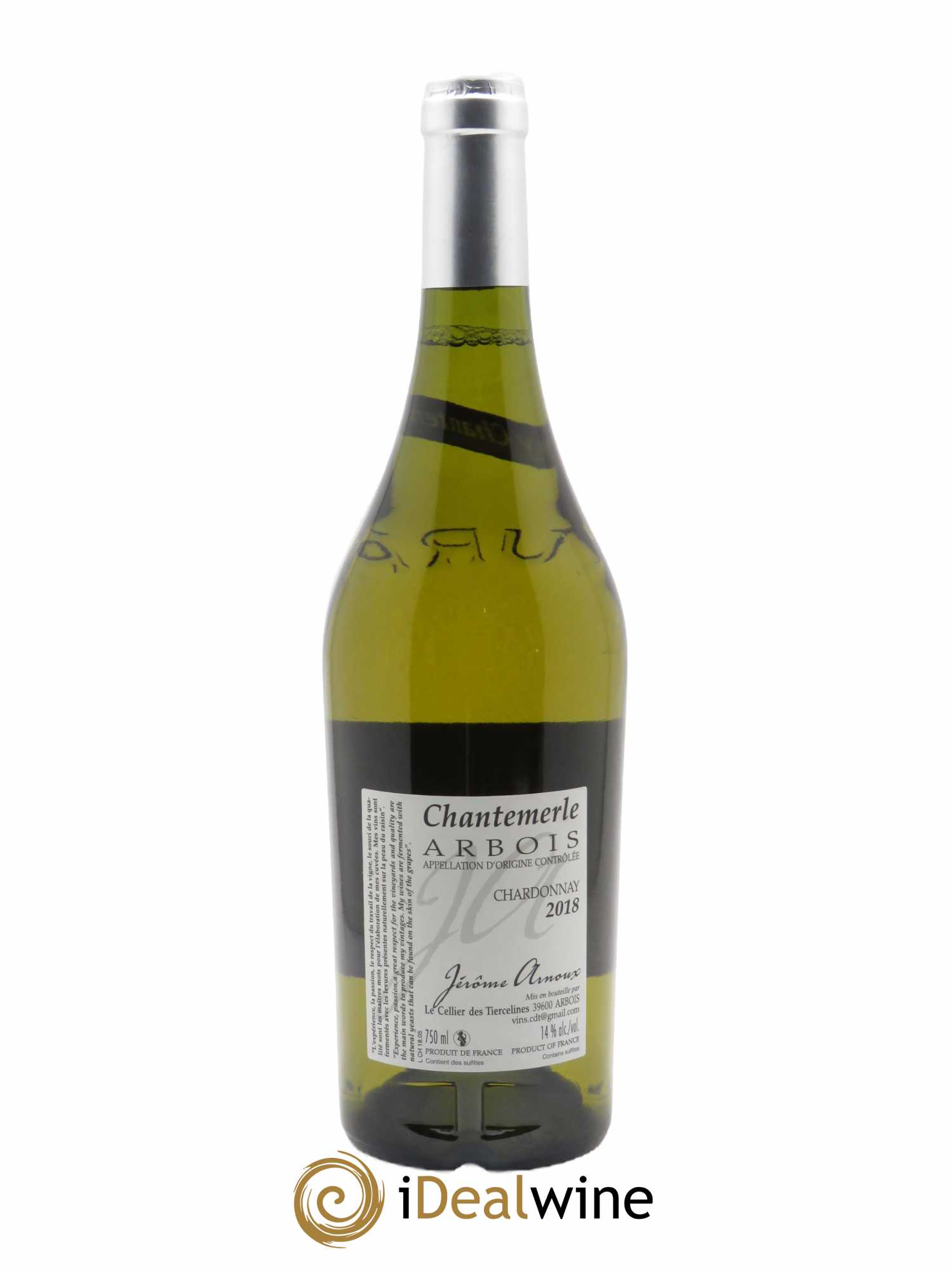 Arbois Chantemerle Jérôme Arnoux  2018 - Lot de 1 Bouteille