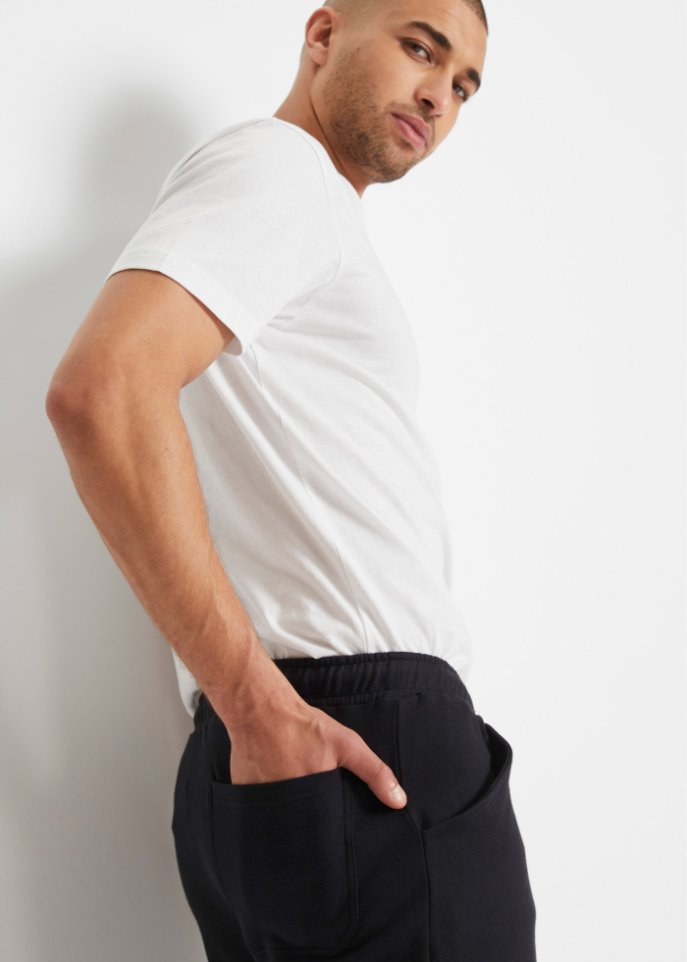 Long-Sweat-Bermuda mit Cargotaschen, Regular Fit