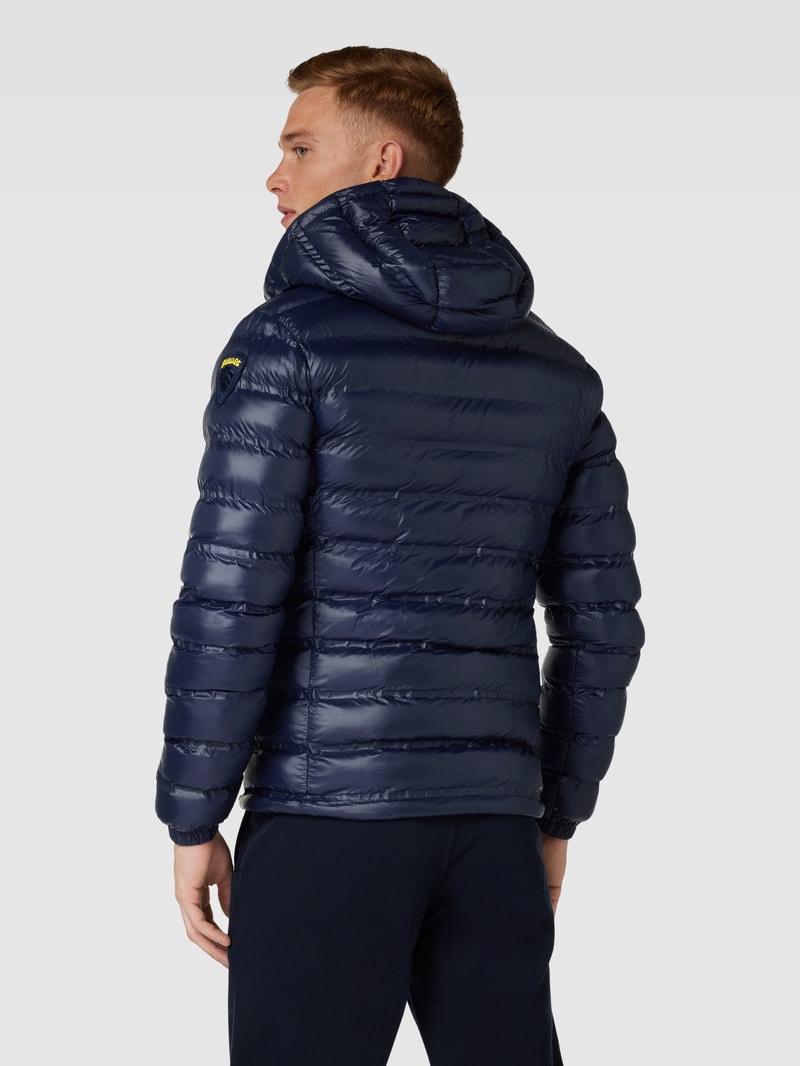 Steppjacke mit Label-Detail in marineblau