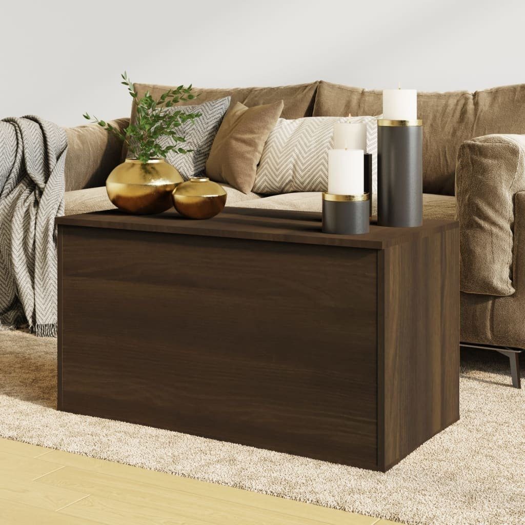 möbelando Spielzeugtruhe 3007984 (LxBxH: 42x84x46 cm), aus Holzwerkstoff in Braun Eichen-Optik
