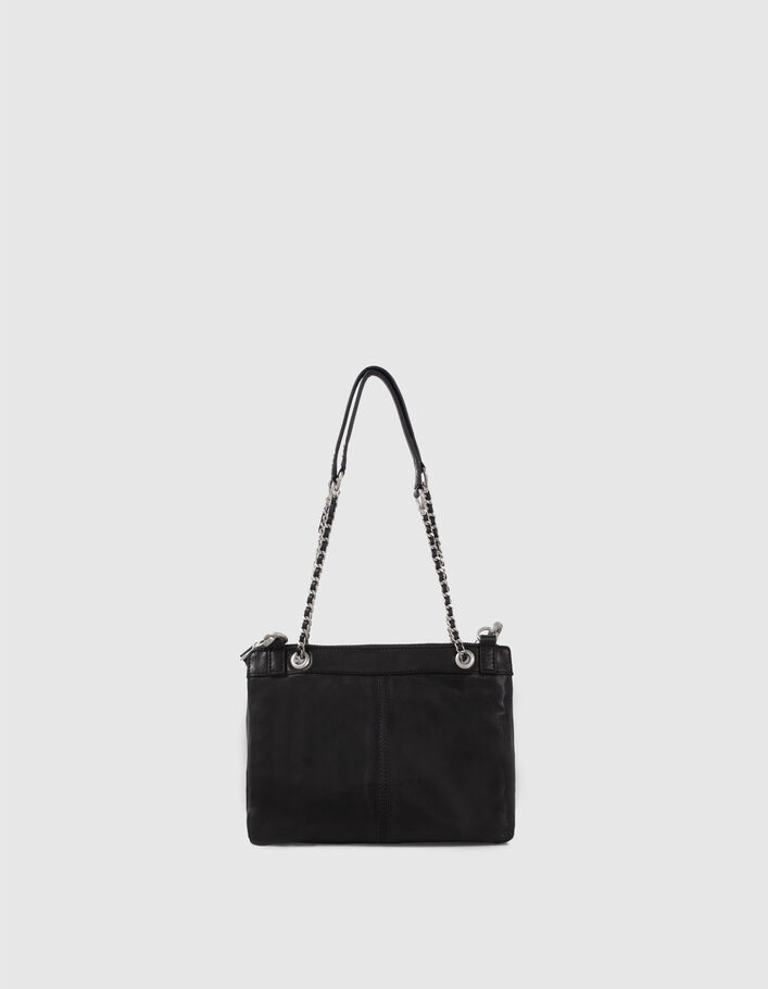 Sac pochette 1440 Reporter Rock noir cuir clouté Femme