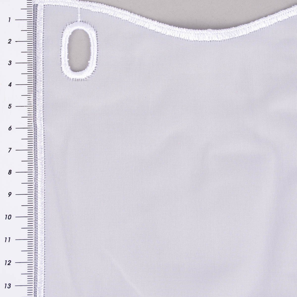 Meterware Scheibengardine nähfrei Stickerei Glitzersteweiß 45cm, SCHÖNER LEBEN., leicht perforiert, Stickerei/Stickstoff, bestickt