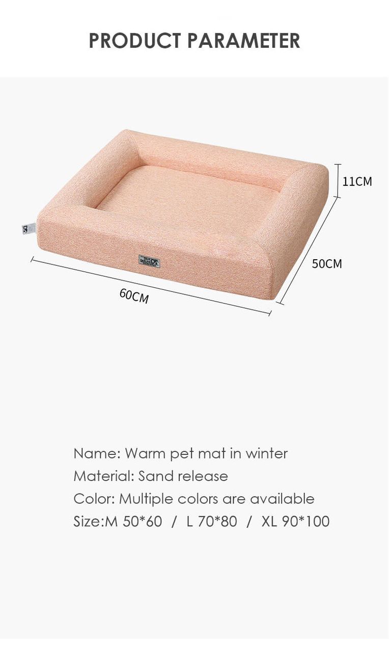 trends4cents DEAR DARLING DD-01GRM Orthopädisches Luxus Katzen- und Hundebett Anthrazit Gr. M 50x60cm mit Memory Schaum