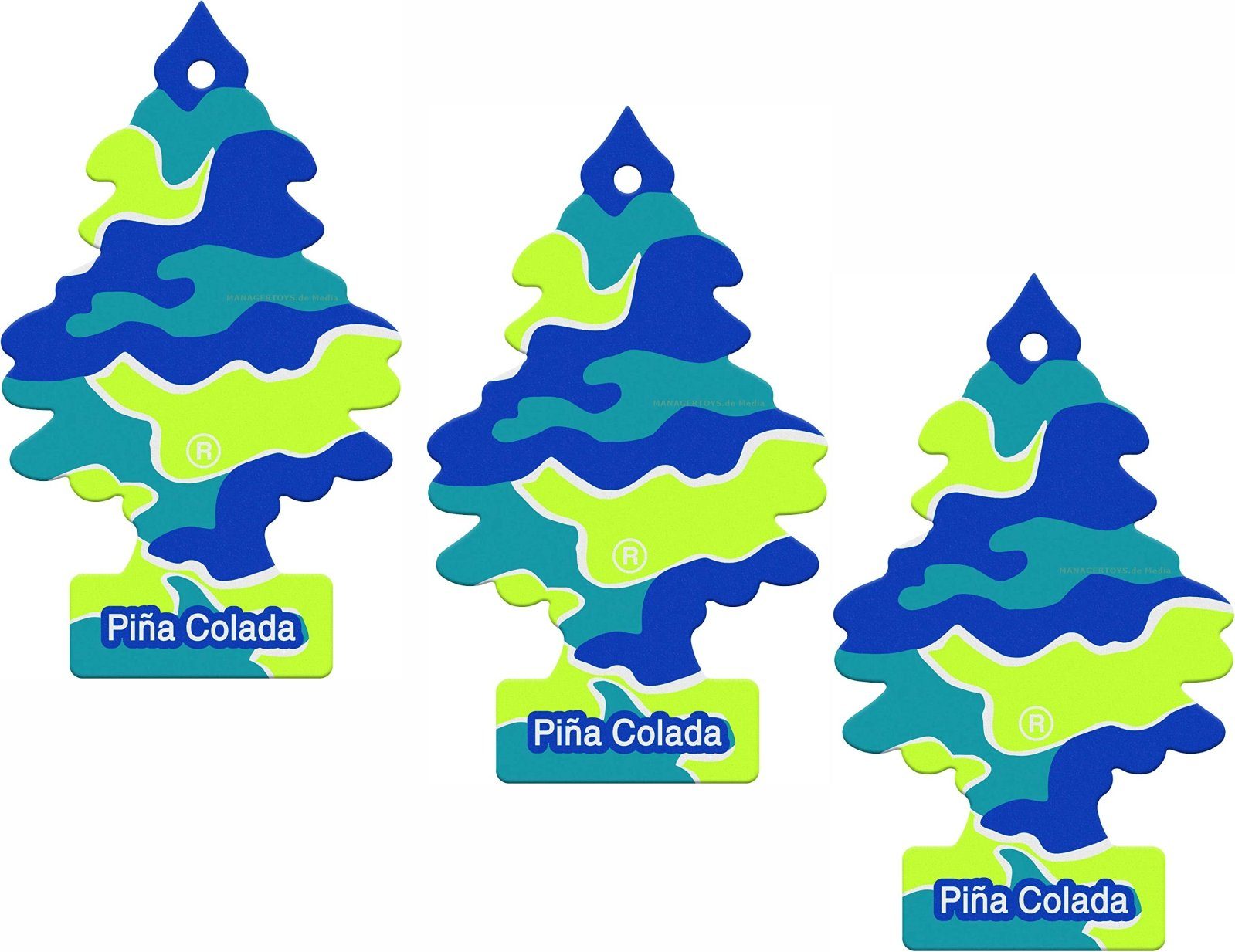 Wunder-Baum Luftreiniger 3er Duftbäumchen Pina Colada Wunderbaum 3 Set Lufterfrischer