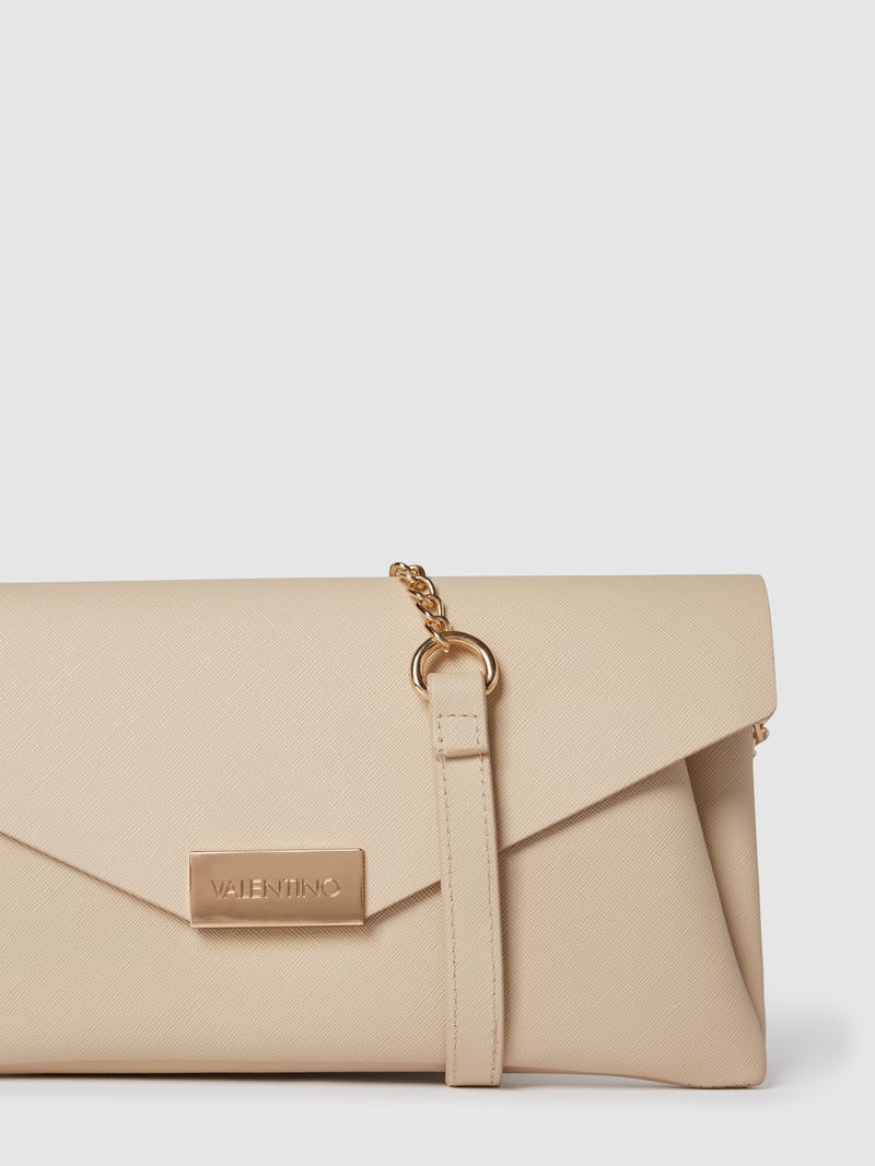 Kuvert-Clutch im schimmernden Design Modell 'ARPIE' in ecru