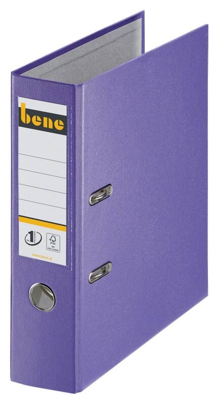 Bene No.1 Power Ordner DIN A4 80 mm Violett 2 Ringe 291400 PP (Polypropylen) Hochformat