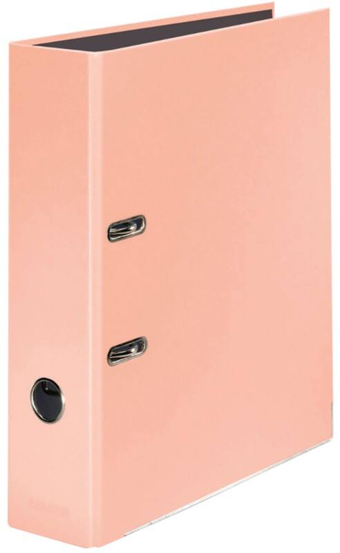 Falken Pastel Color Ordner DIN A4 80 mm Pfirsich 2 Ringe Pappkarton Glänzend